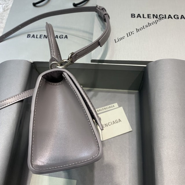 Balenciaga專櫃新款mini號手提肩背女包原單沙漏包 巴黎世家煙灰色沙漏包 fyj1413